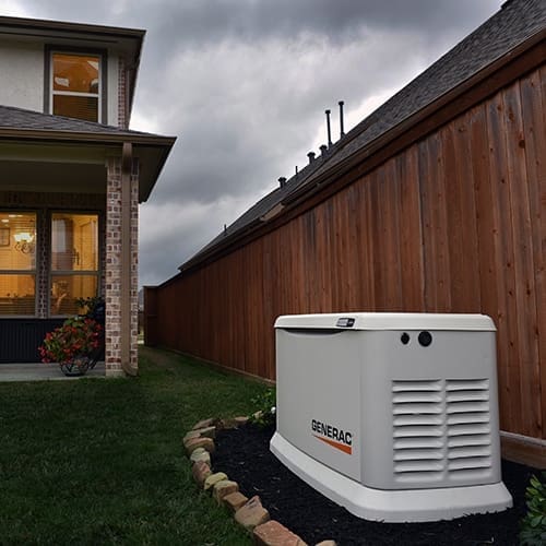 Generac Generator outside of home