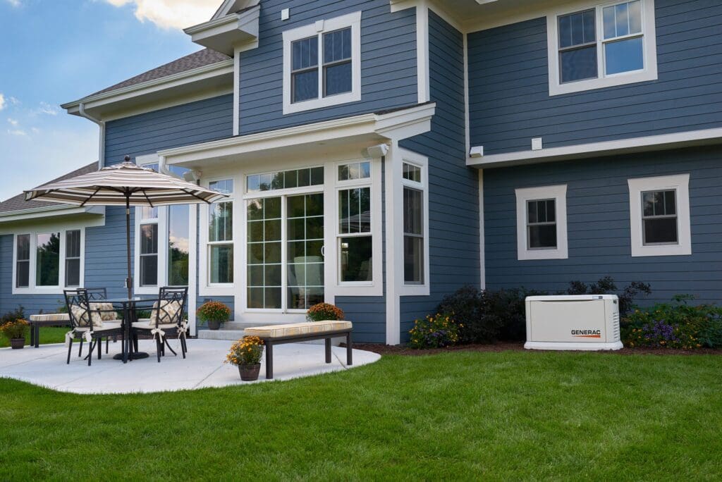 Generator outside of house