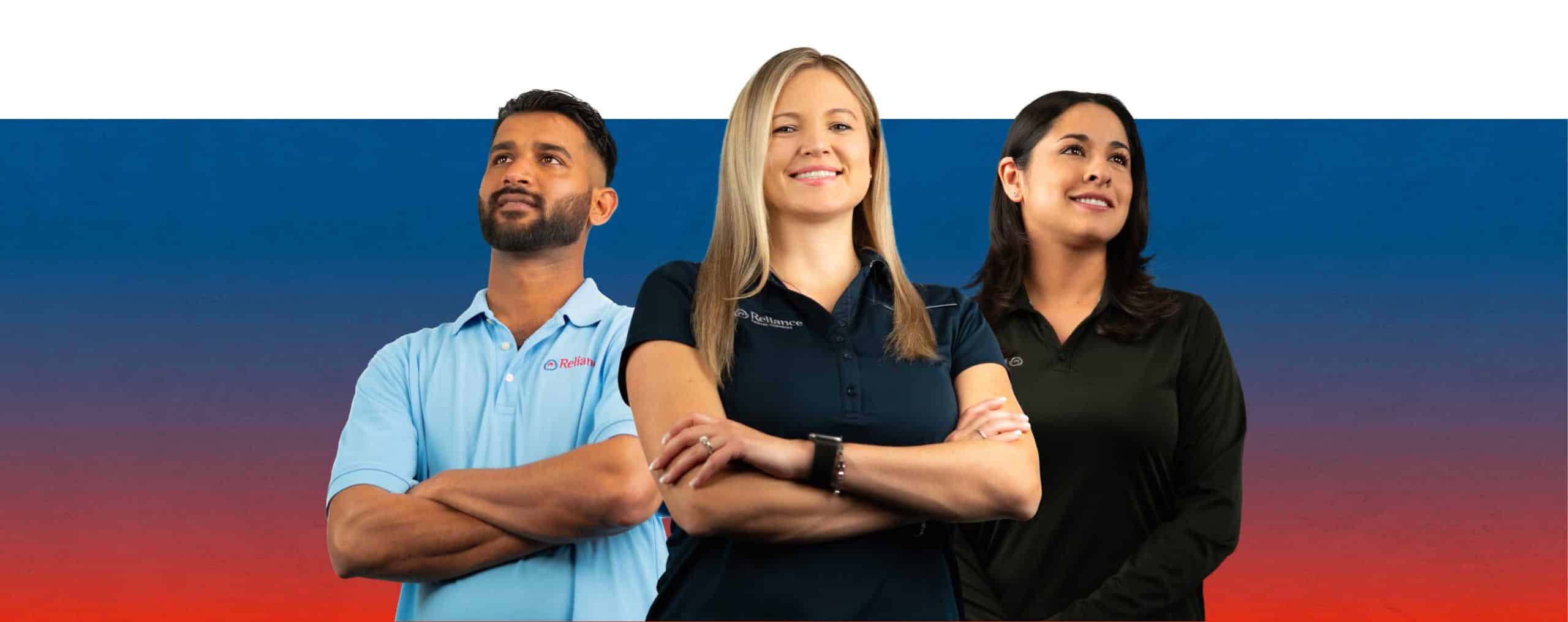 Reliance Careers Page Employees, standing with pride.