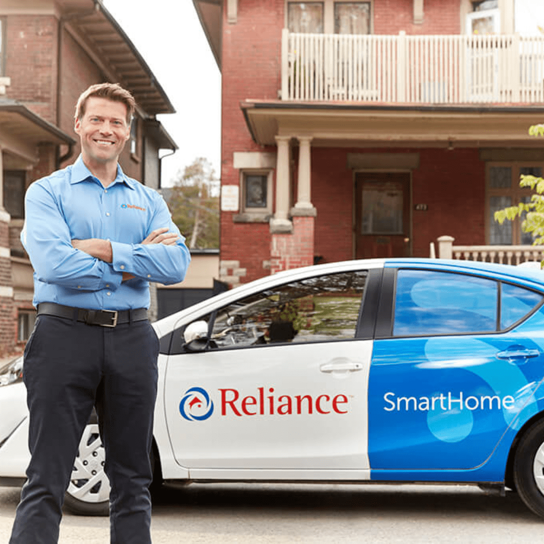 Reliance smart home tech on residential street