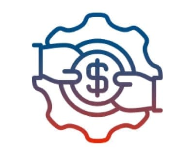 Hands hovering over gear icon